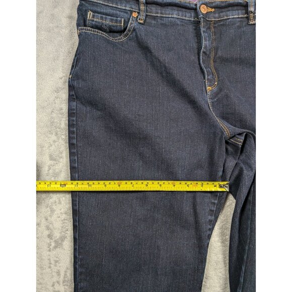 Gloria Vanderbilt Amanda Jeans Womens Size 16 Denim Straight Mom Casual Comfort - Picture 7 of 8